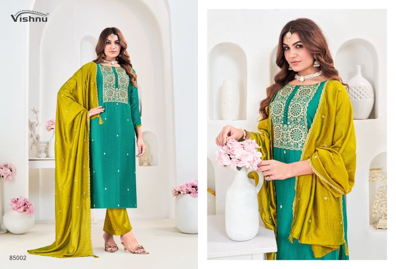 Munira By Vishnu Vichitra Silk Dress Material
